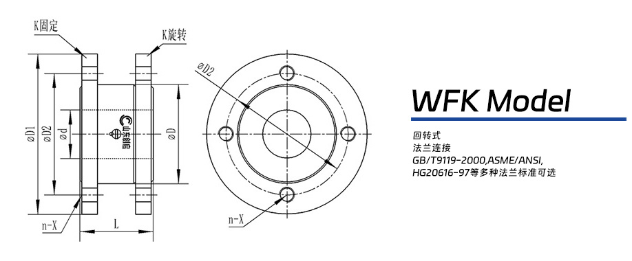 WFK型回转接头图纸